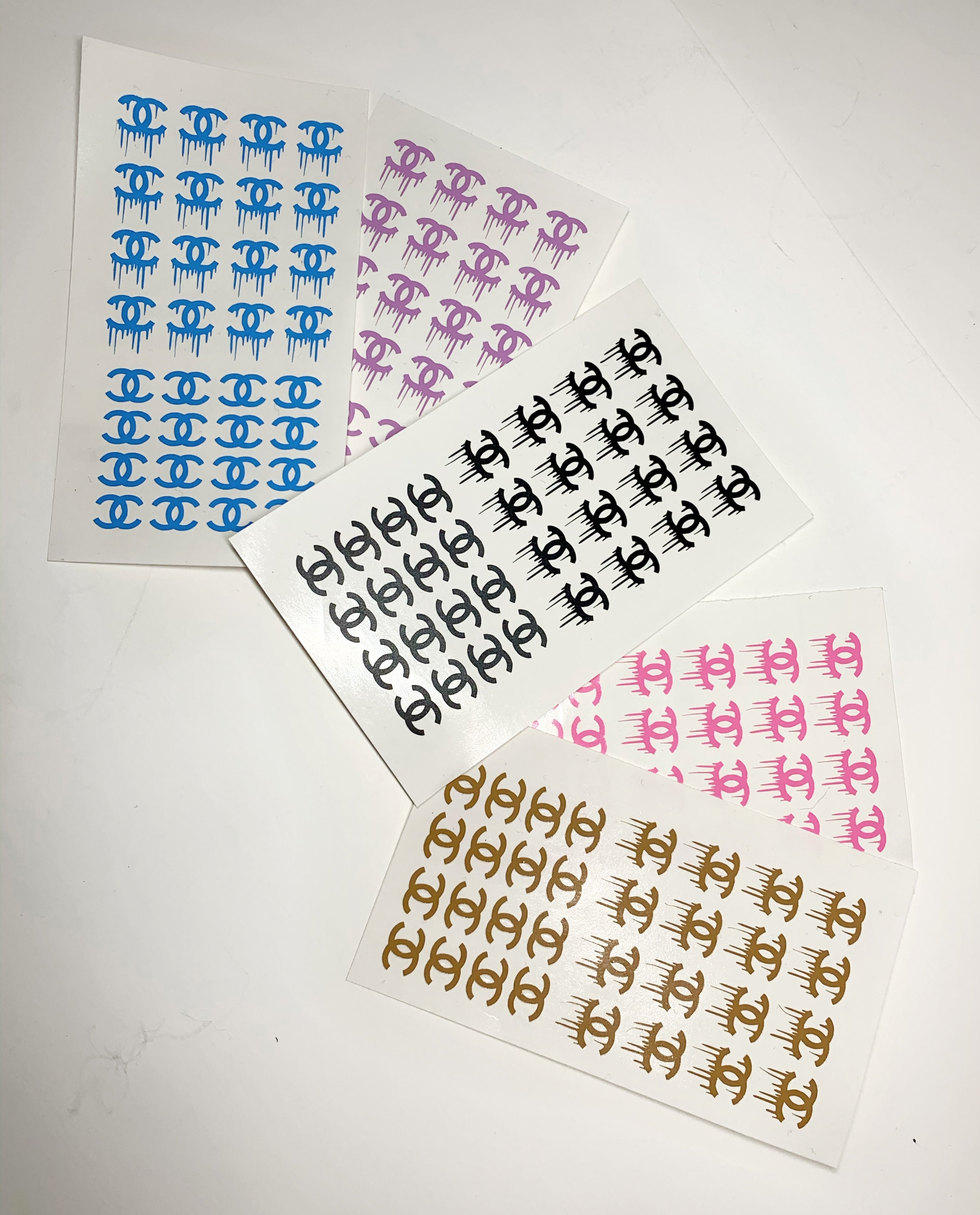 chanel stickers logo decal cc